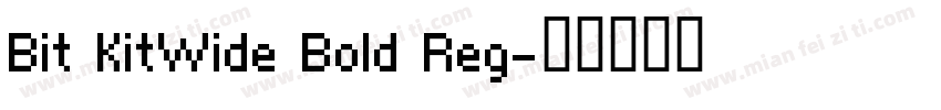 Bit KitWide Bold Reg字体转换
